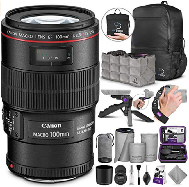 EF 100mm with Accessories and Travel Bundle