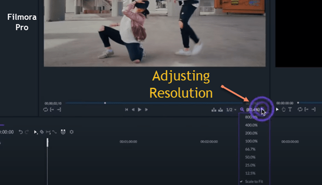 Adjusting Resolution