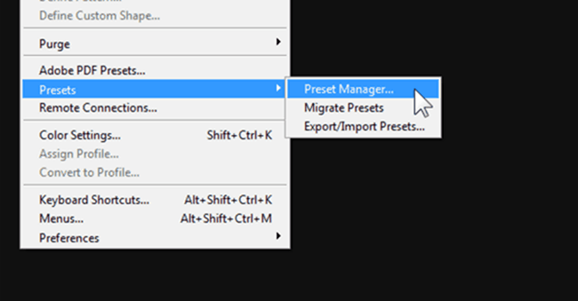Importing Presets into Photoshop