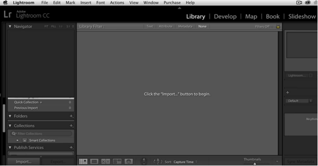 Lightroom Interface