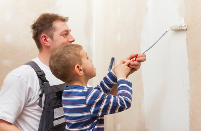 Testing Paint on a Wall with a Primer