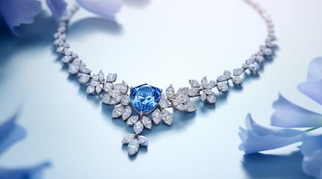 A Diamond Necklace Enhanced with Impeccable Attention to Detail in Post Production