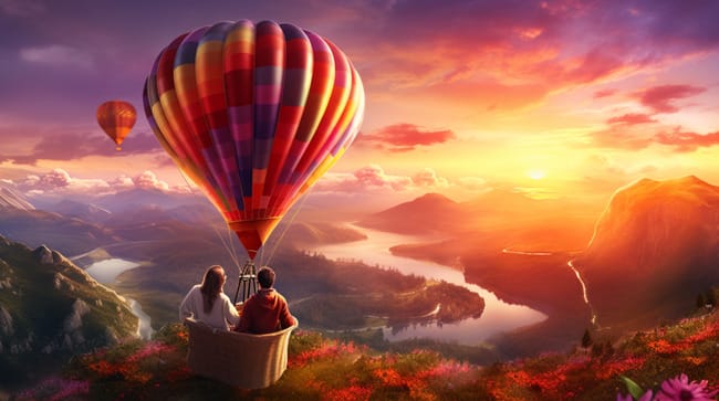 Gifting a Hot Air Balloon Ride as a Birthday Surprise