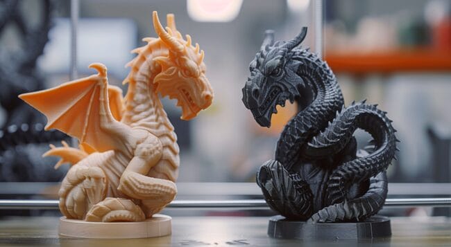 Intricate and Smooth Finishes of a Resin Printer vs the Versatility of Filament Printing